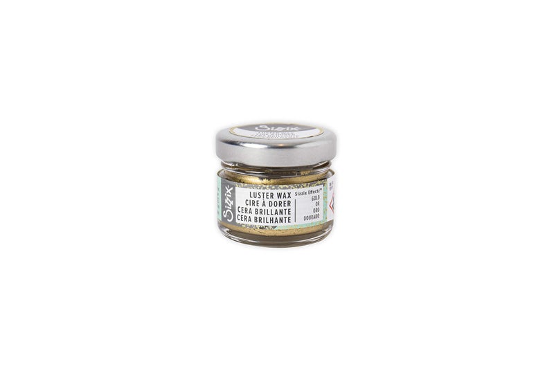 Sizzix Gold, Effectz Luster Wax 664809, Metallic Gilding Polish, 20ml, 0.67 Fl Oz (Pack of 1) - Image 1