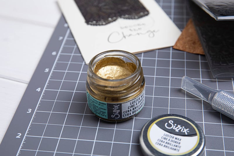 Sizzix Gold, Effectz Luster Wax 664809, Metallic Gilding Polish, 20ml, 0.67 Fl Oz (Pack of 1) - Image 2