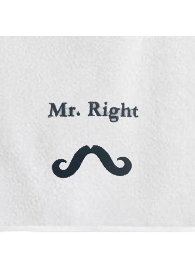 Embroidered For You(Mrs. Always Right & Mr. Right) Personalized Hand Towel (50 x 80 Cm-Set of 2) Premium Cotton, Highly Absorbent and Quick dry Bath Linen-600 Gsm - pzsku/Z9CDE0910CBD140A2D944Z/45/_/1695388825/3b2e5412-9eae-4b08-b479-8b9f4fa8e35c