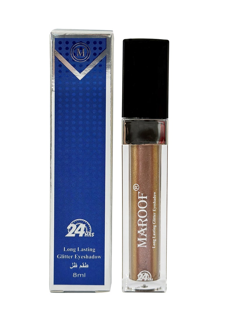 MAROOF Long Lasting Glitter Eyeshadow by Maroof - 08 Nude Bronze - Image 3