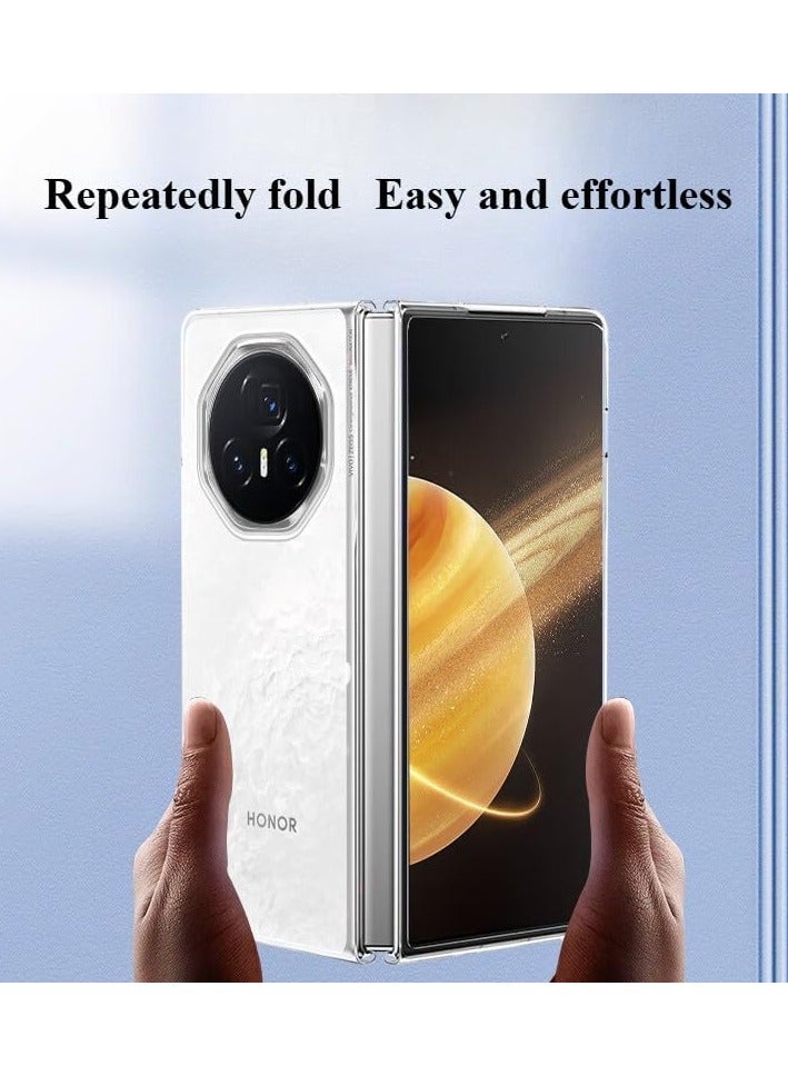 عام متوافق مع غطاء Honor Magic V3 الشفاف، 【مضاد للاصفرار】 غطاء حماية رقيق ورفيع للغاية من مادة PC الصلبة لجهاز Magic V3. - Image 3