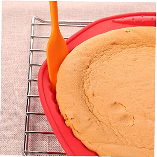 P-Plus International Silicone Spatula Set 5-Piece - 446F Heat-Resistant Baking Spoon Spatula - Seamless One-Piece Design- Non-Stick Silicone Stainless Steel Core (Spatula Set of 5 Orange) - Image 4