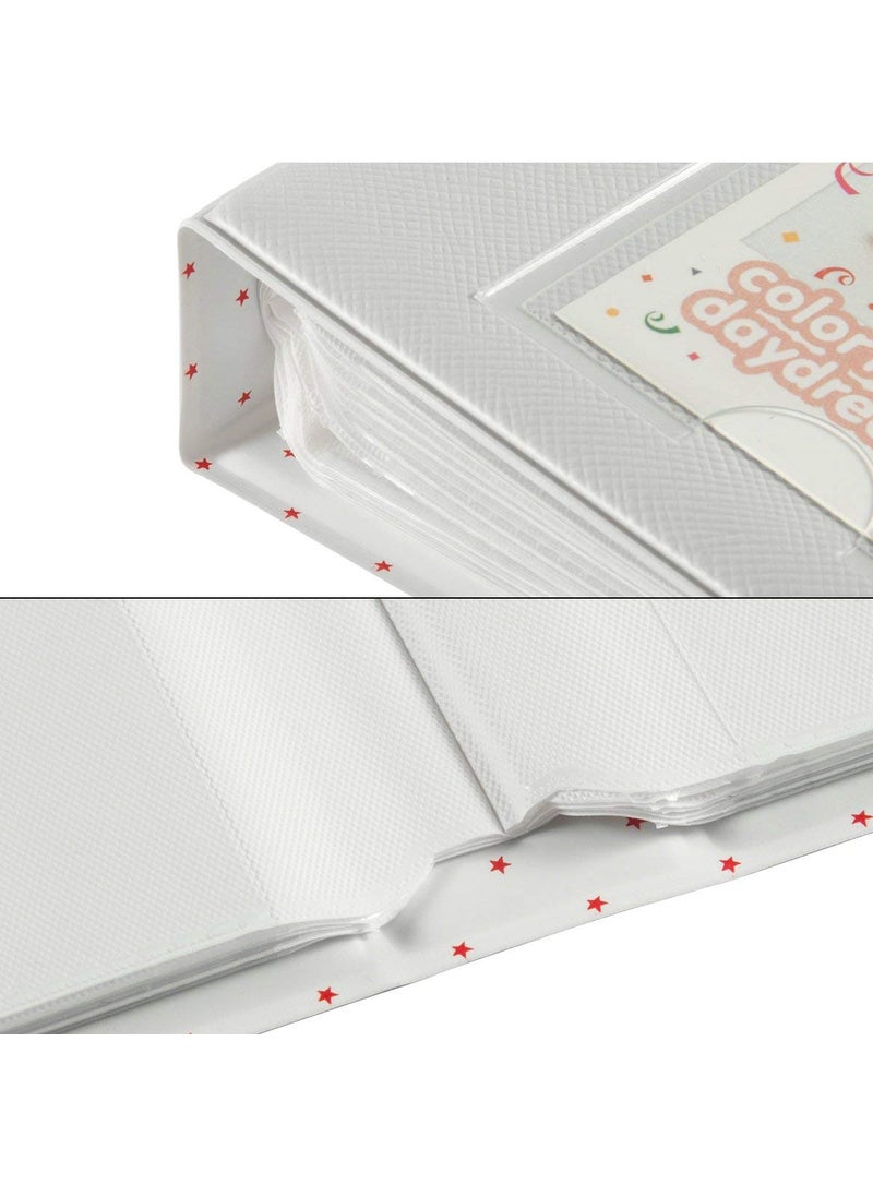 ZIKKON ZIKKON 64 Pockets Photo Album for Fujifilm Instax Mini 12 11 9 8 40 99 Evo Liplay 7S Instant CameraMini Link Printer Polaroid Snap Touch PIC300 Z2300 Mint Zip Instant Camera Printer Smoky white  - Image 5
