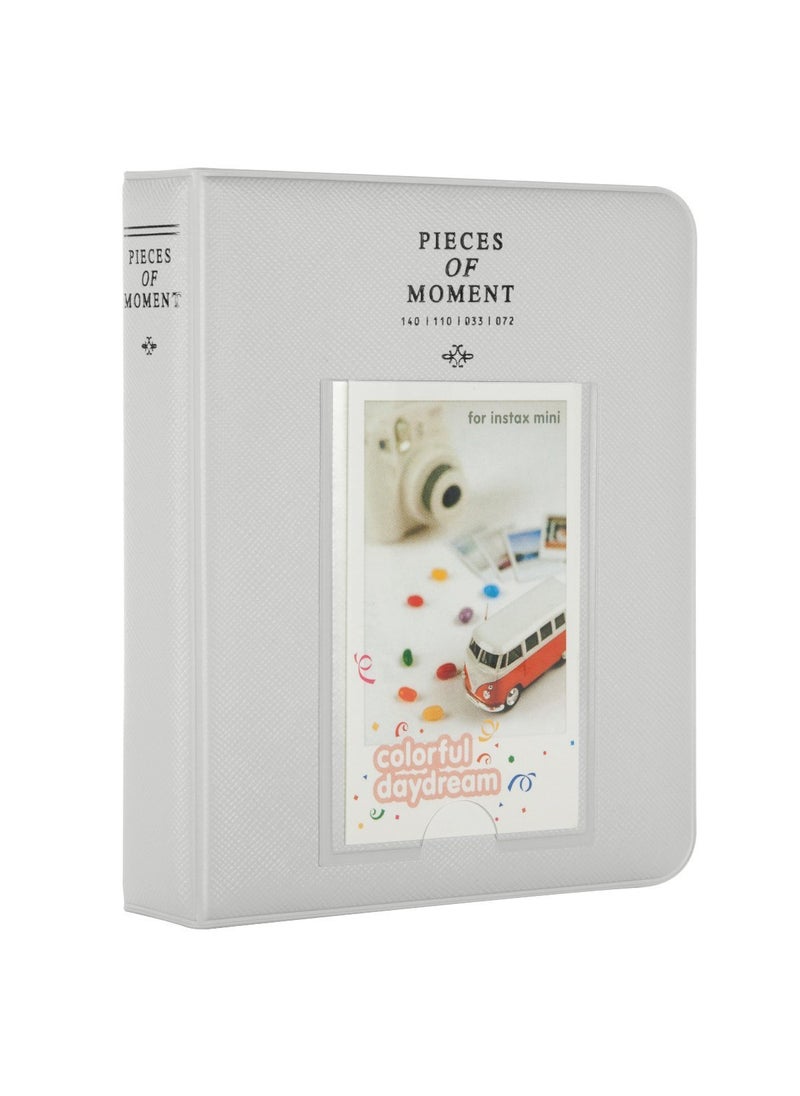 ZIKKON ZIKKON 64 Pockets Photo Album for Fujifilm Instax Mini 12 11 9 8 40 99 Evo Liplay 7S Instant CameraMini Link Printer Polaroid Snap Touch PIC300 Z2300 Mint Zip Instant Camera Printer Smoky white  - Image 4