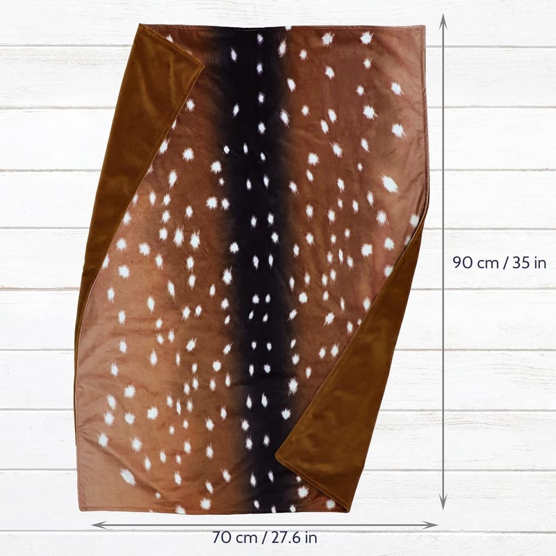 GFU Baby balnket for Boys and Girls Swaddle Receiving Plush Blanket Soft Western Newborn Unisex Sleep Blanket for Infant Toddler and Kids for Crib and Stroller Deer Skin Print Hunting Theme - Image 3