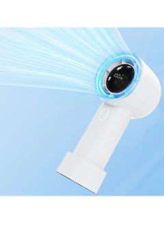 HaHaHai Handheld Fan Rechargeable, Personal Fan High Speed Mini Fan 3000mAh Battery with Powerful Turbo Wind, Mini Fan with 5 Speeds  - Image 1