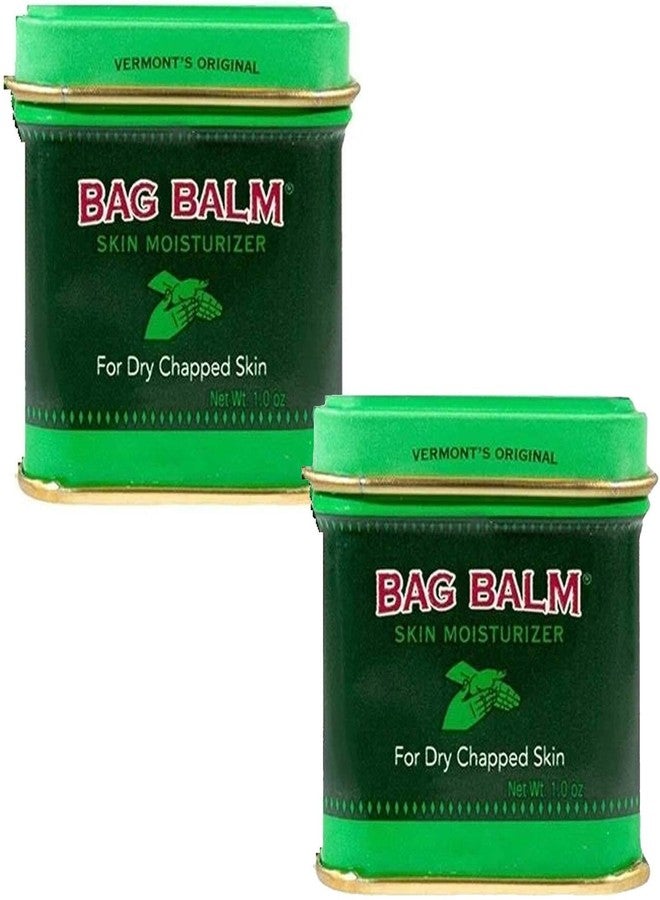 Bag Balm Vermont's Original for Dry Chapped Skin Conditions (1 Ounce Tin (2 Pack)) - Image 1