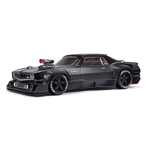 ARRMA 17 Felony 6S BLX Street Bash AllRoad Muscle Car RTR ReadytoRun Transmitter and Receiver Included Batteries and Charger Required Black ARA7617V2T1 - Image 1