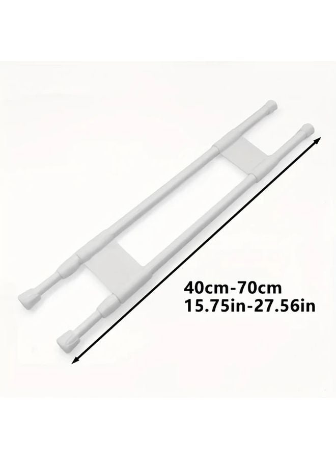 White RV Cabinet Organizer Space Saving Storage Rack For Pantry - Image 3