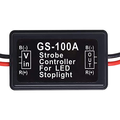 Podoy GS-100A Flash Strobe Controller Flasher Module for LED Brake Tail Stop Light 12V-24V - Image 5