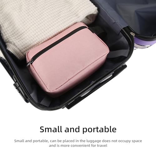Icramsy Travel Toiletry bag Toiletry bag for women men Hanging Cosmetic bag Travel accessories for Women Men (Pink) - Image 5