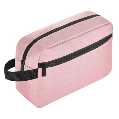 Icramsy Travel Toiletry bag Toiletry bag for women men Hanging Cosmetic bag Travel accessories for Women Men (Pink) - Image 1