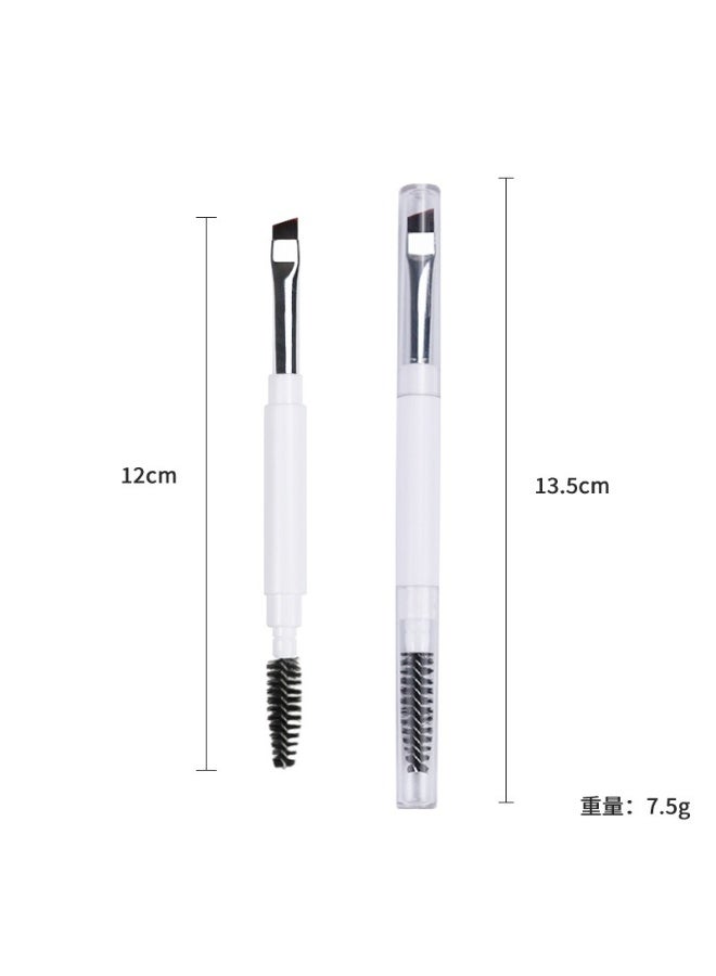 Ucanbe 5-Piece Portable Dual-Ended Makeup Brush Set – Concealer, Lip, Brow, Eyeliner & Silicone Brushes with Protective Caps – Multi-Function Cosmetic Tools - Image 2