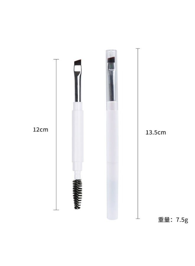 Ucanbe 5-Piece Portable Dual-Ended Makeup Brush Set – Concealer, Lip, Brow, Eyeliner & Silicone Brushes with Protective Caps – Multi-Function Cosmetic Tools - Image 3