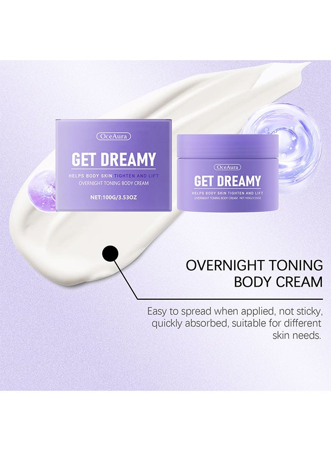 OceAura GET-DREAMY Overnight Toning Whip - Overnight Toning Body Cream, Body Firming Whip That Works While You Sleep - Helps Target The Appearance Of Loose Skin On The Body - Image 4
