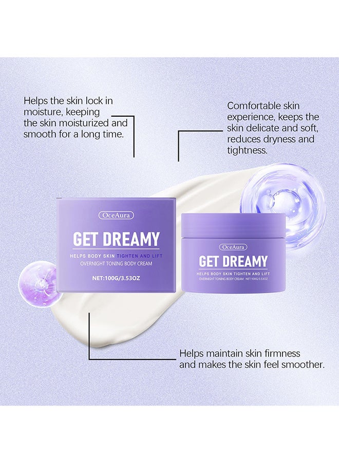 OceAura GET-DREAMY Overnight Toning Whip - Overnight Toning Body Cream, Body Firming Whip That Works While You Sleep - Helps Target The Appearance Of Loose Skin On The Body - Image 3