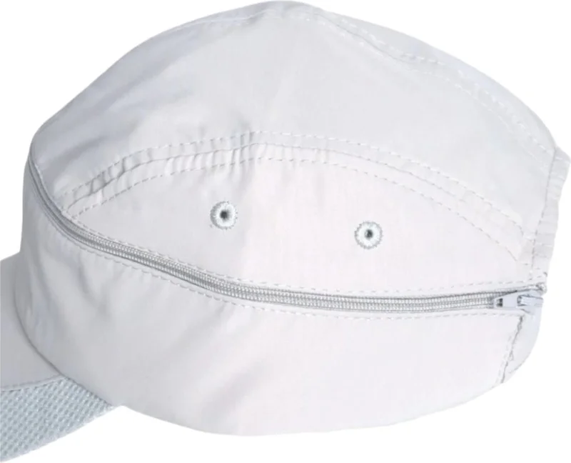 تيزجيلسين Unisex Micro Fabric Zippered Athlete Running Tennis Cap Visor Hat
