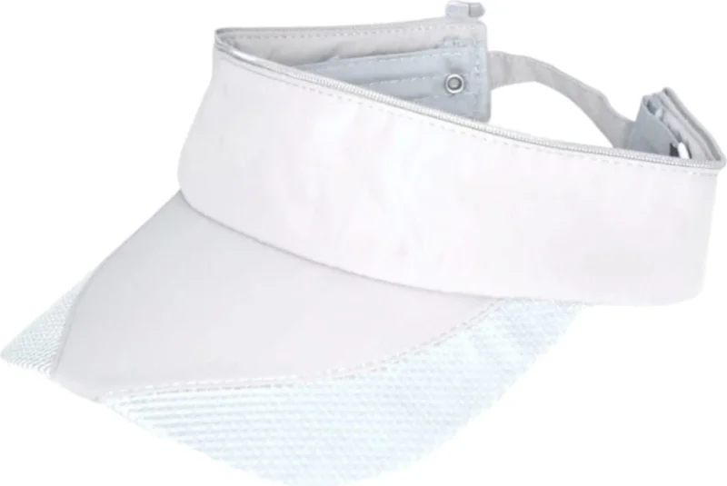 تيزجيلسين Unisex Micro Fabric Zippered Athlete Running Tennis Cap Visor Hat
