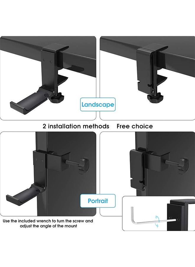 Hihonor - Headphone Holder,Metal Material,Foldable Headphone Hanger,Space-Saving,Easy to Install and Remove,Suitable for Universal Headphones - Image 1