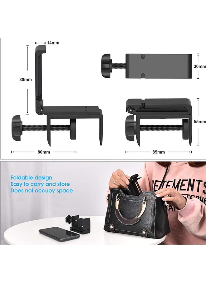 Hihonor - Headphone Holder,Metal Material,Foldable Headphone Hanger,Space-Saving,Easy to Install and Remove,Suitable for Universal Headphones - Image 1