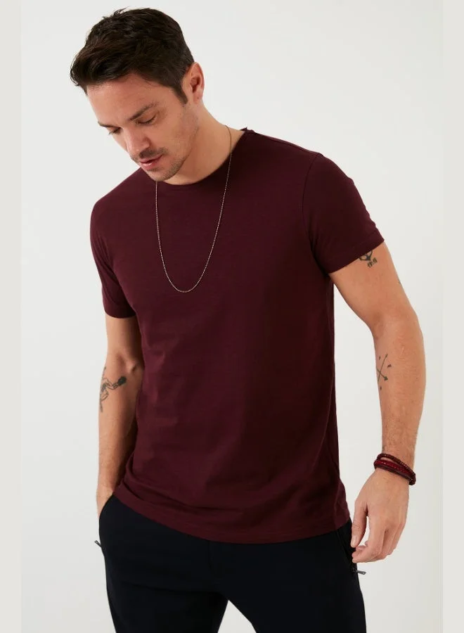 بوراتي تي شيرت رجالي قطن % بياقة دائرية من بوراتي