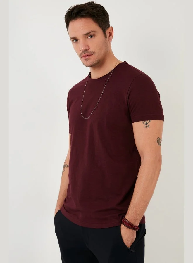 Buratti  Buratti Cotton Crew Neck Basic T-Shirt Men's T-SHIRT 59020001 for Men | Best Price UAE