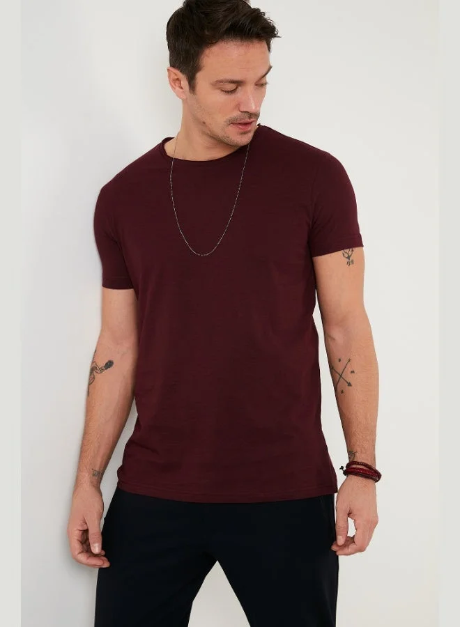 Buratti  Buratti Cotton Crew Neck Basic T-Shirt Men's T-SHIRT 59020001 for Men | Best Price UAE