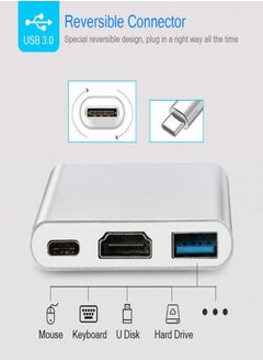 Generic USB-C to HDMI Adapter 4K with USB 3.0 Port and USB C Charging Port Compatible for MacBook  - Image 2