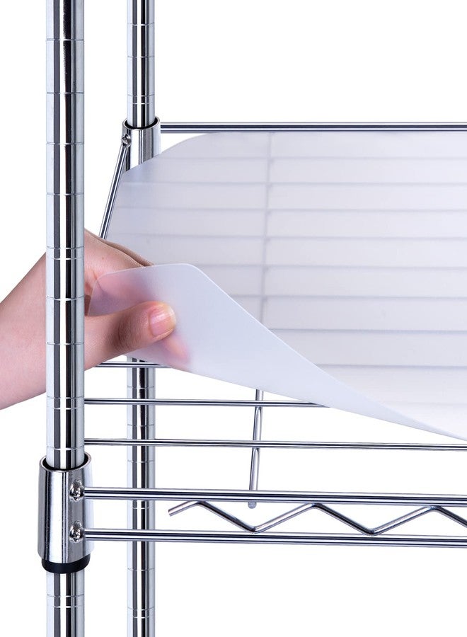 BRIAN & DANY Wire Shelf Liner 14" X 36", Set of 5, Heavy Duty Shelf Liners for Wire Shelving, Waterproof Protector Mats, Transparent - Image 1