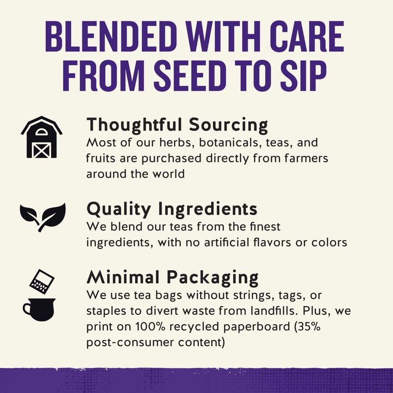 Celestial Seasonings Sleepytime Tea Plus Melatonin, Caffeine Free, Celestial Seasonings Herbal Tea, 18 Bag Box - Image 3