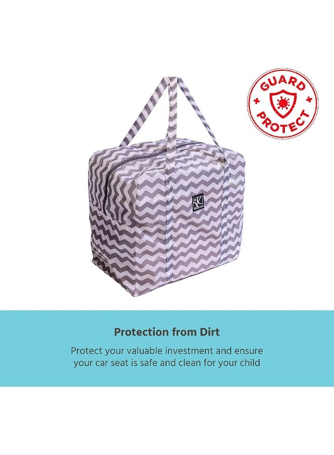 J.L. Childress J.L. Childress Booster Go-Go Travel Bag for Backless Seats, Chevron  - Image 3