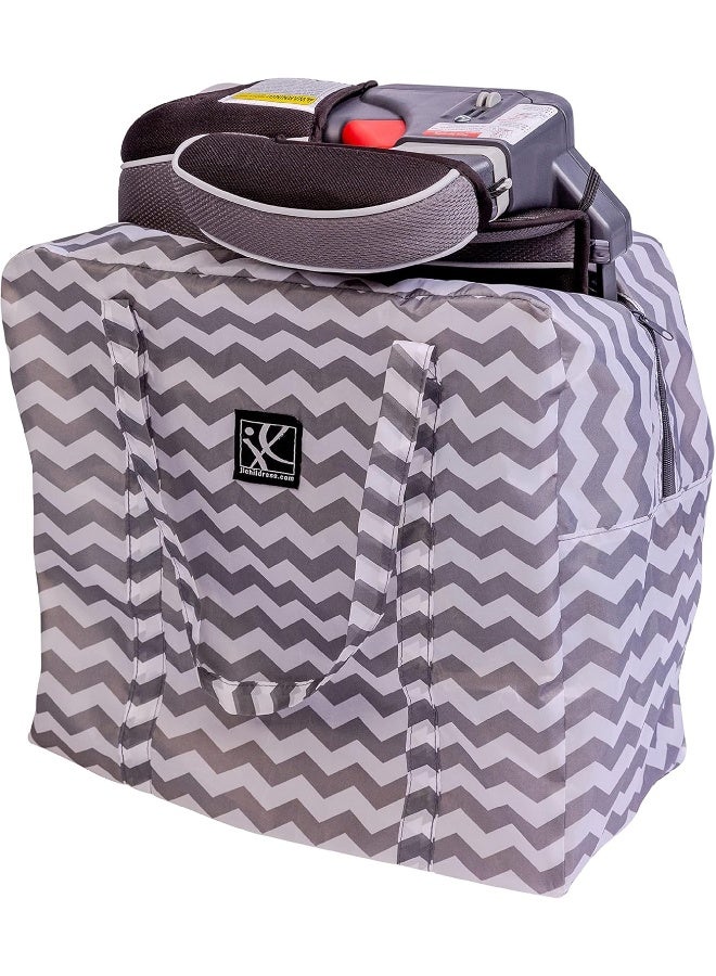 J.L. Childress J.L. Childress Booster Go-Go Travel Bag for Backless Seats, Chevron  - Image 1