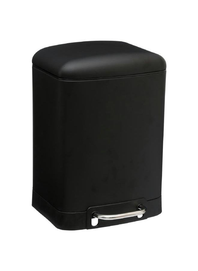LOFT - SOFTCL,TRASH BIN-6L,L23XP22.5XH32.5CMS,BLACK,IRON-138059J - Image 1