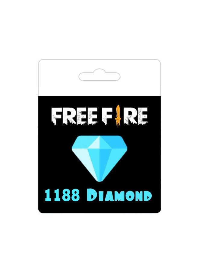 Free Fire Gift Card – 1188 Diamonds