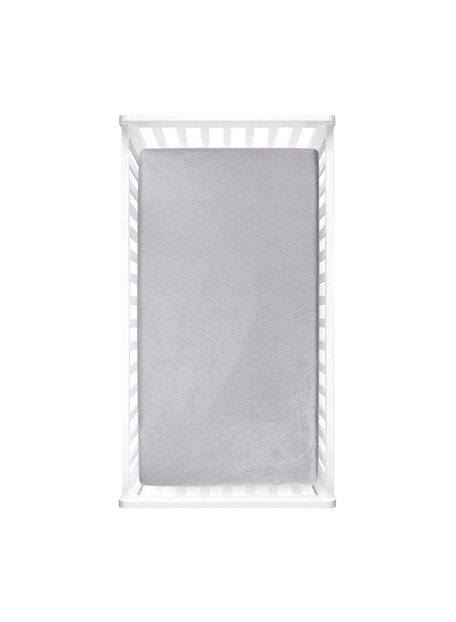 Lush Decor Lush Decor Baby Seaside Micro Mink 2 Pack Fitted Crib Sheet, Blue, 28" x 52" x 9"  - Image 3