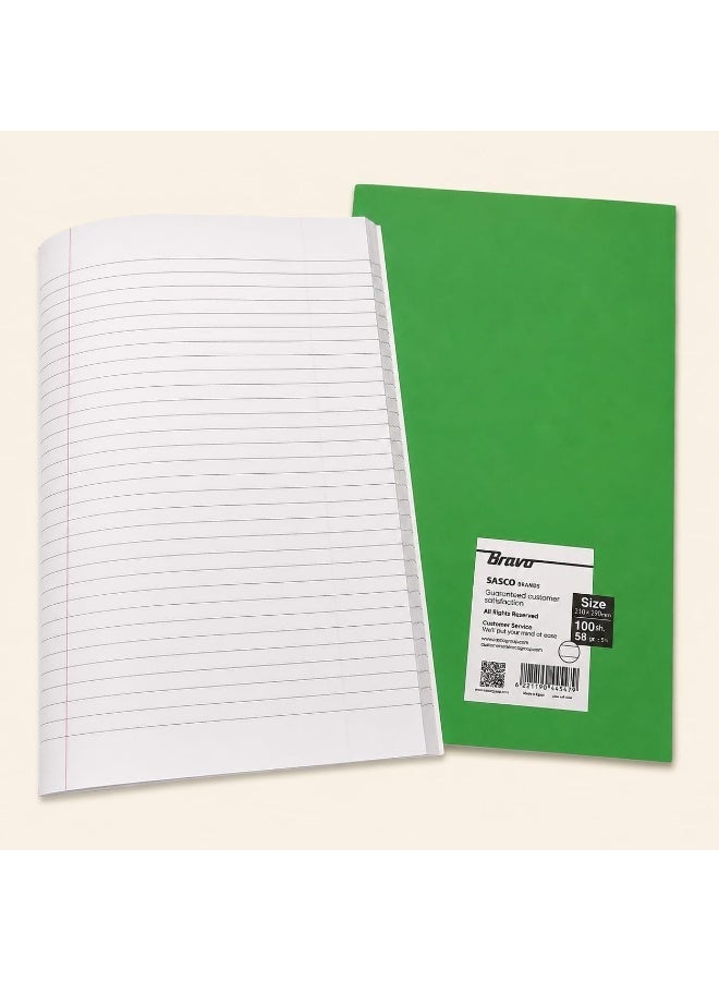 Bravo Bundle of 2 Bravo Lined Notebook - A4 Size - Lined 100 Papers - for schools , universities & office - Image 3