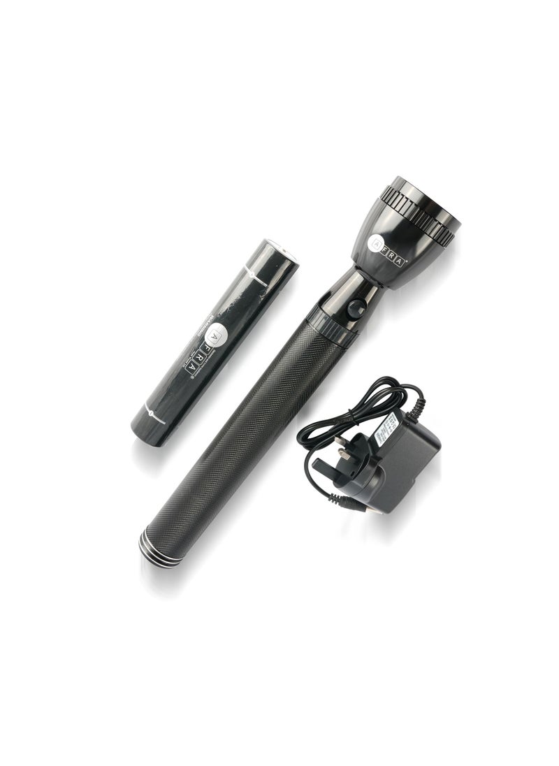 AFRA AFRA LED Flashlight, 3D Size Rechargeable Battery 3000MAH, Waterproof, Shock and Corrosion Resistant, Heavy-duty Design, With AC Adapter, AF-0003DSET 2 Years Warranty  - Image 2