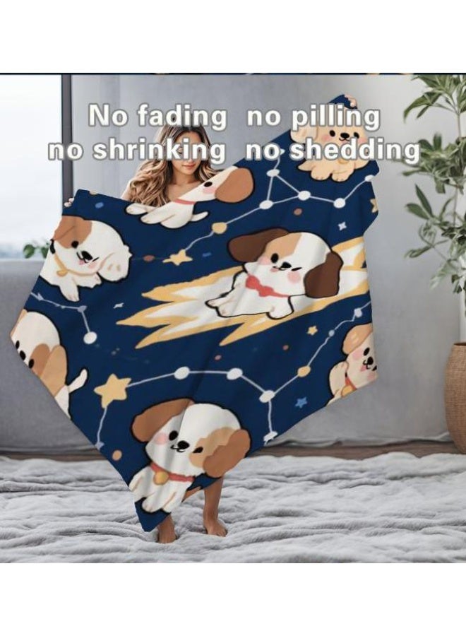 عام بطانية رقيقة من الفانيلا الكرتونية للأطفال والرضع (دافئة ومريحة، ومناسبة للنوم والألعاب) 70 سم * 100 سم