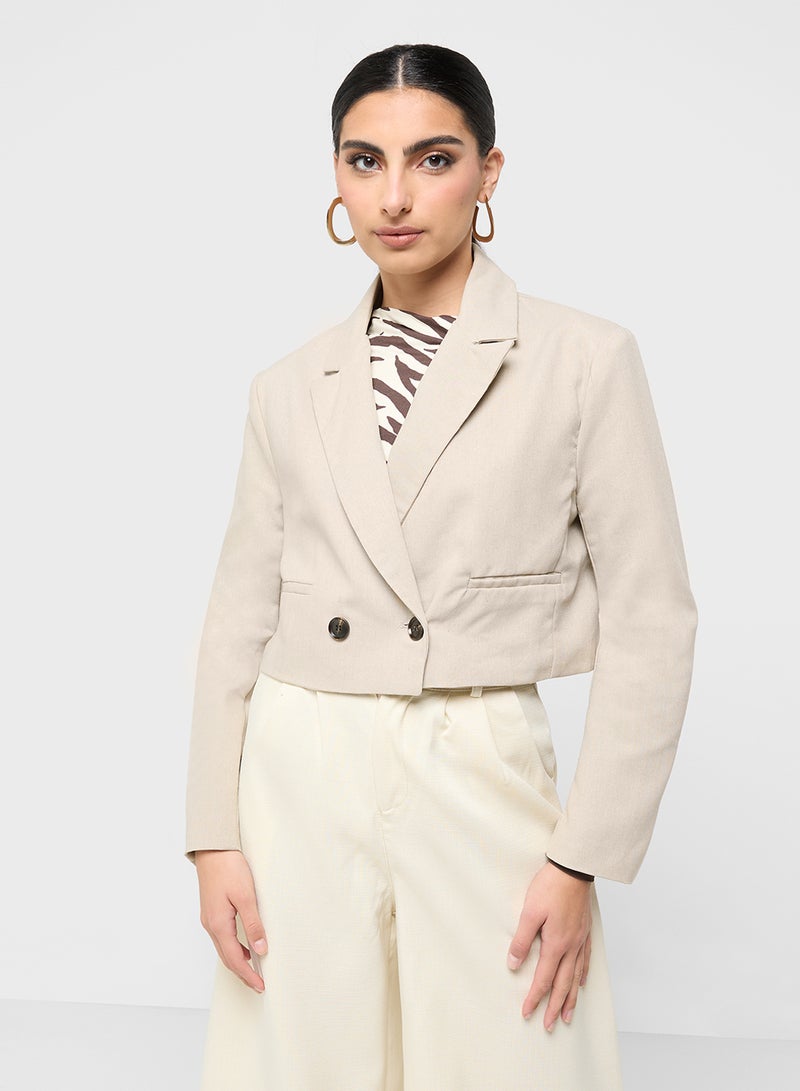 ELLA Cropped Blazer  - Image 1