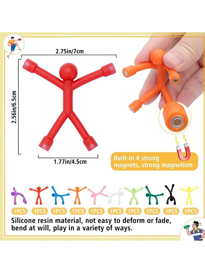 10 Pcs Magnetic Fidget Toys,Fun Fridge Magnets for Kids and Adults,Portable Stress Relief Desk Toys for Party Bag Fillers,Classroom Rewards and Daily Small Gifts - Image 2