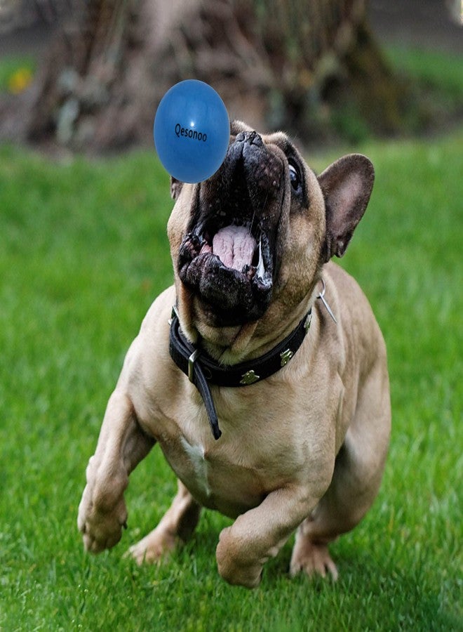 Qesonoo Dog Balls Indestructible,Solid Rubber Bouncy for Dogs Aggressive Chewers Large Breed,Non-Toxic&Floating&High Elasticity,Durable Fetch Ball Medium to Chew,Play and Training - Image 3