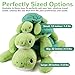 gnomantic Turtle Weighted Stuffed Animals 28 Inch 50 Pounds Weighted Plushies Sea Turtle Stuffed Animal Large Tortoise Plush Pillow Cute Plush Toy Gifts for Kids Adults 28 50 lbs - Image 4