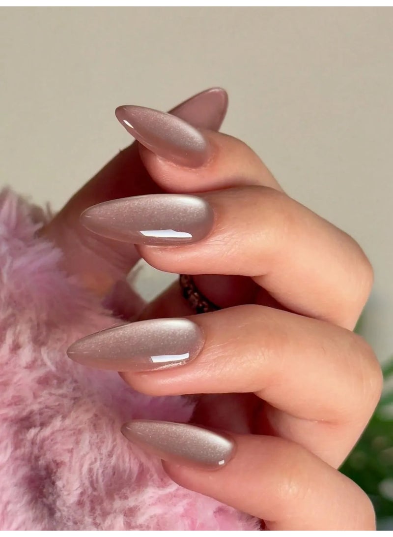 اظافر تركيب مزيفه بشكل لوزي تحتوي العلبه على 24 ظفر مع مبرد اظافر و صمغ - Image 2