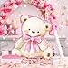 Feifeiya Coquette Pink Bear Piata Pink Party Piata Bundle with a Blindfold Bat and Confetti Birthday Coquette Party Supplies - Image 4