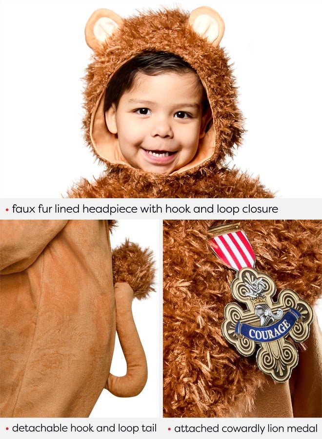 Rubies The Wizard of Oz: Cowardly Lion Costume for Toddlers by Rubies, Boy's 4T - Image 2