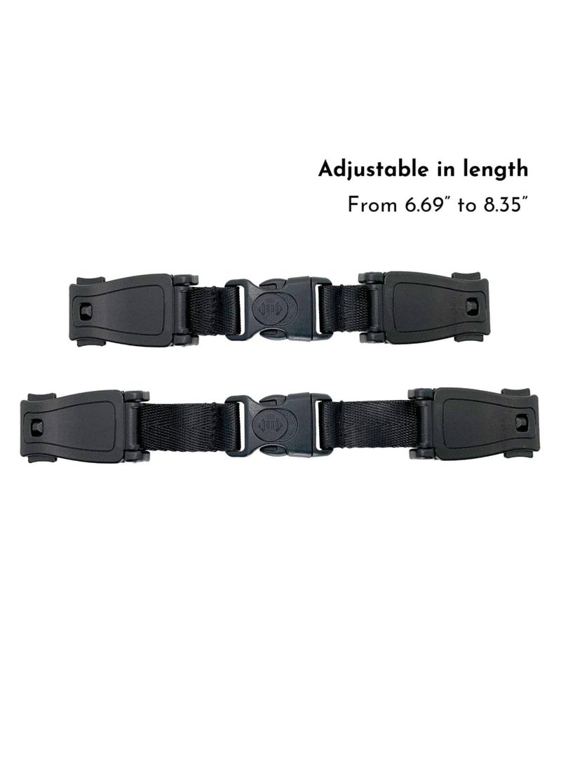 Arabest - Universal Child Chest Harness Clip Car Seat Safety Belt Clip Buckle Anti-Slip Baby Chest Clip Guard Compatible with Seats Strollers High Chairs Schoolbags for 1.5-inch Width Harness - Image 1