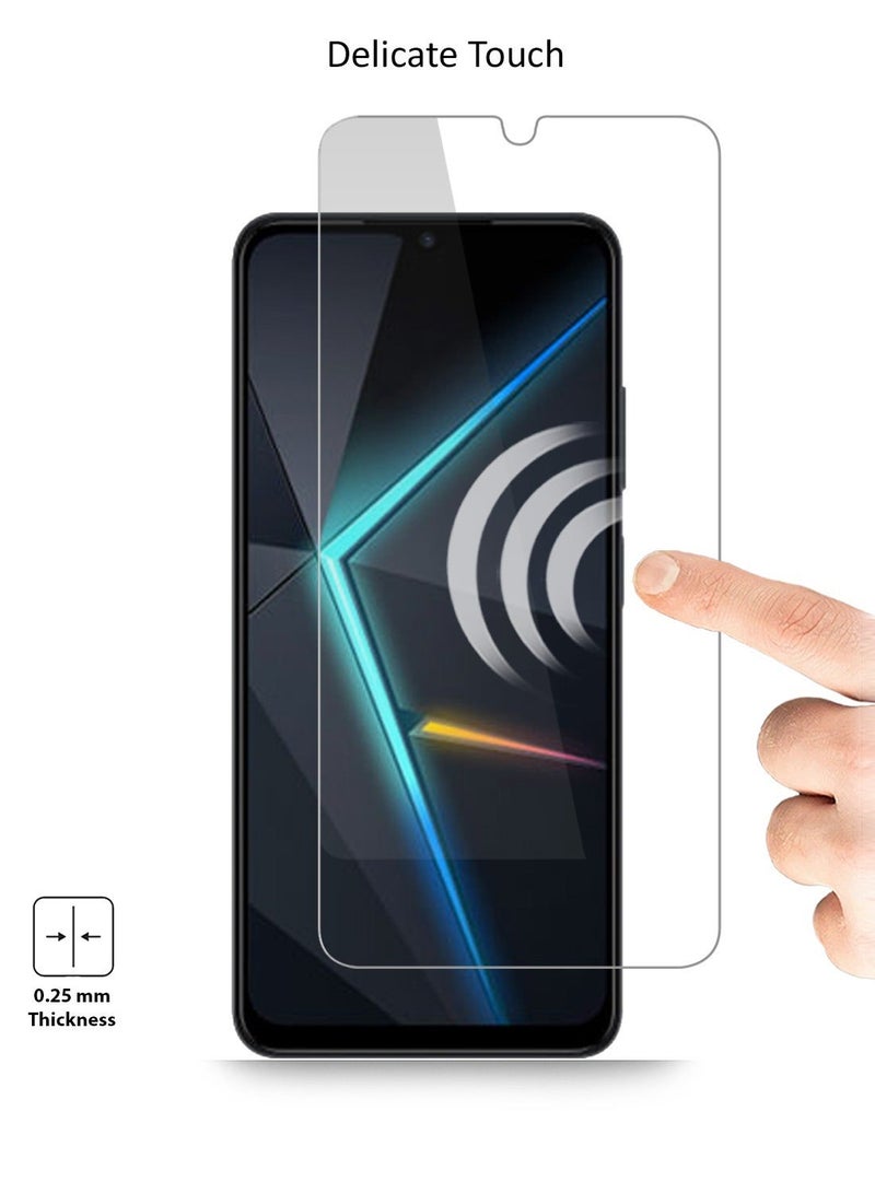 Techie حماية شاشة زجاجية مقسّاة HD لجهاز ZTE Nubia Neo 5G - مضادة للانعكاس ومضادة للفقاعات بصلابة 9H وسمك 0.33 مم وحواف مدورة وسهلة التركيب - Image 5