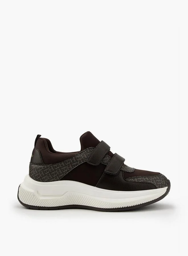 فلورا بيلا من شو إكسبرس Panelled Sneakers with Hook and Loop Closure