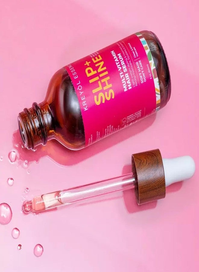 كريول إسينس كريول إيسنس - سيروم للشعر للحماية واللمعان بحجم 2 أونصة، علاج خفيف الوزن بزيت المورينجا، سيروم متعدد الفيتامينات للشعر، زيت الخروع الأسود الهايتي، زيت بذور العنب، السكوالين وزيت الأرغان - Image 2