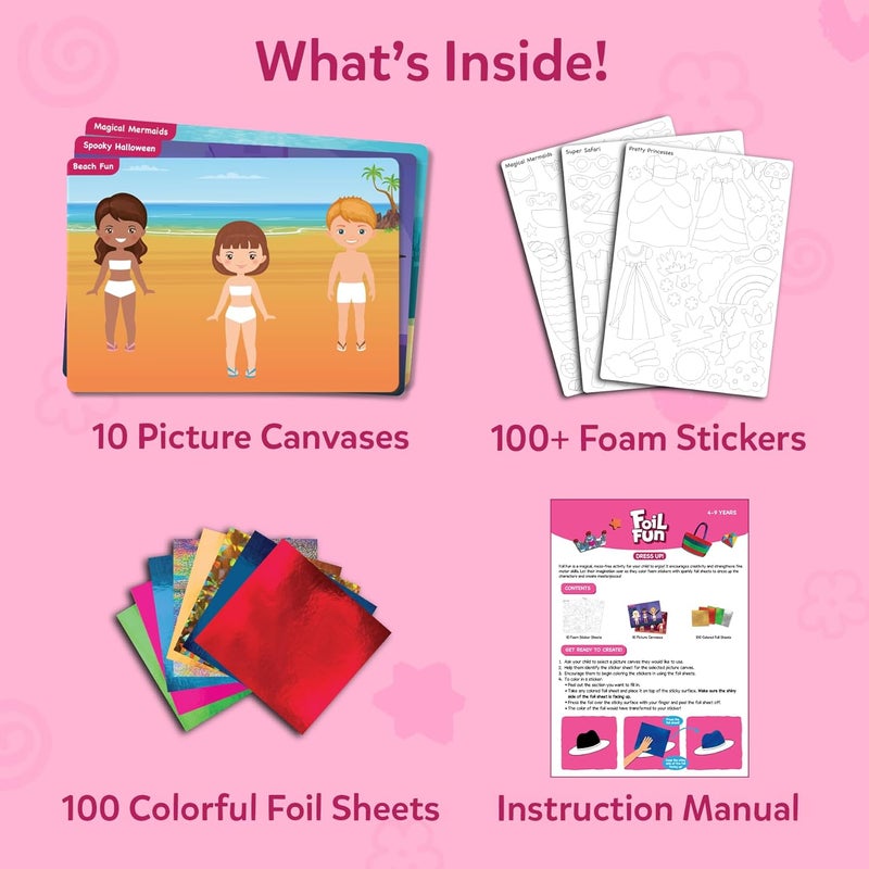 Skillmatics Foil Fun - Dress Up, No Mess Art for Kids, Craft Kits & Supplies, DIY Creative Activity, Travel Toys, Gifts for Girls & Boys Ages 4, 5, 6, 7, 8, 9 - Image 3